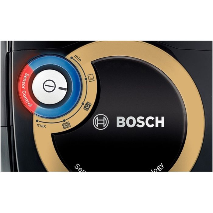 Пылесос Bosch BGS4UGOLD4, 2400 Вт, 1.9 л, черный/золотистый