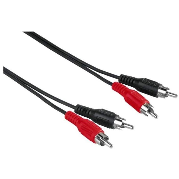 Кабель аудио Hama H-30457 (00030457), 2хRCA (m), 2хRCA (m), 2.5 м, черный