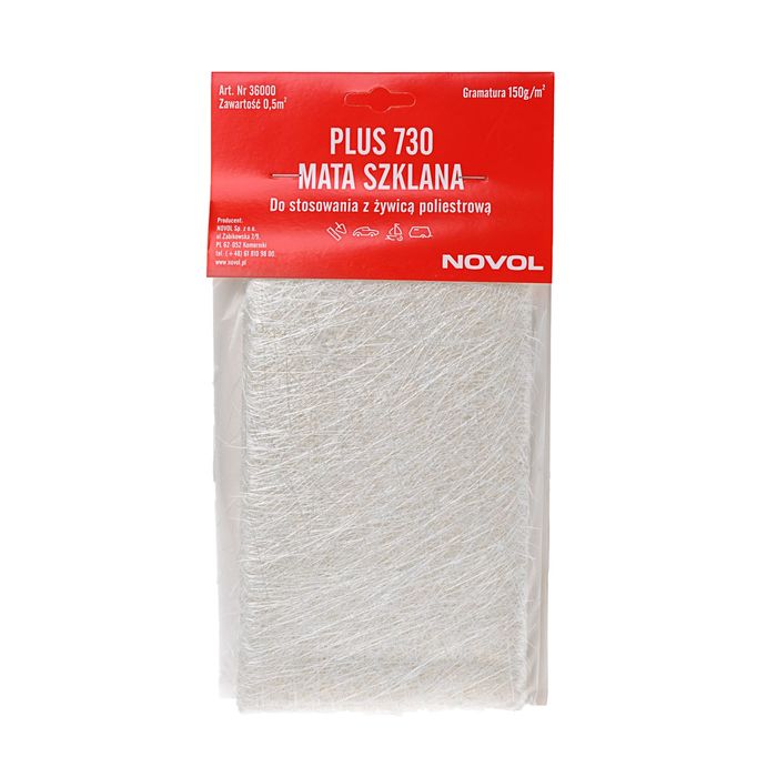 Стекломат Novol plus 730, плотность 150 гр/кв.м 0,5 кв.м