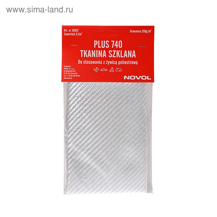 

Cтеклоткань NOVOL PLUS 740, плотность 350 г/м2, 0,5 м2 36012