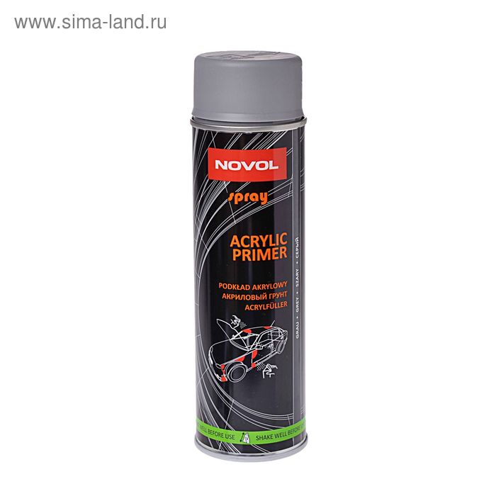 

Грунт акриловый Novol SPRAY ACRYLIC PRIMER, серый, 500 мл 34402