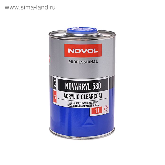 

Лак акриловый Novol бесцветный NOVAKRYL 580 НS 2+1, 1 л 38081
