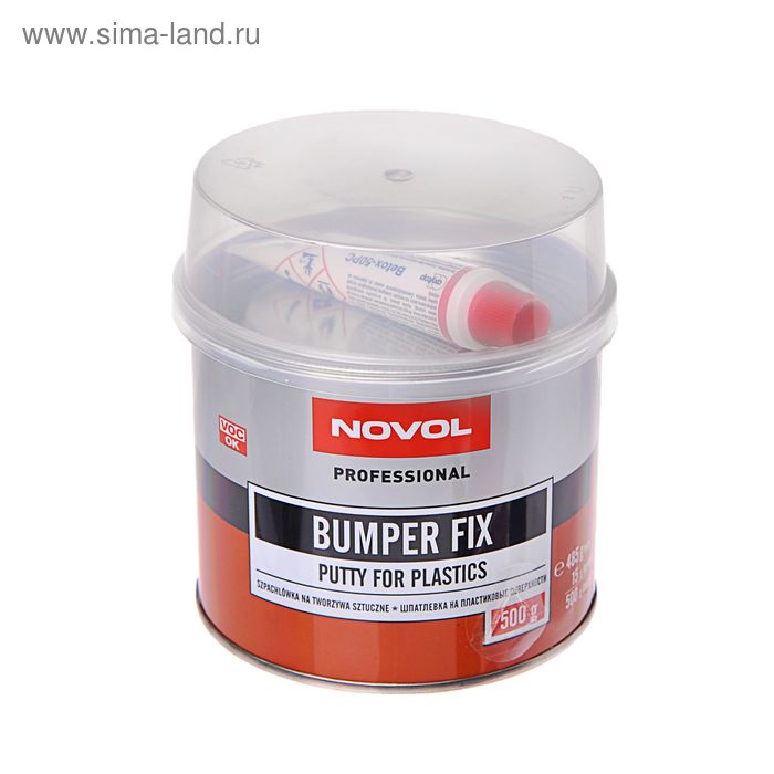 

Шпатлёвка для пластика Novol BUMPER FIX 0,5 кг + отвердитель 1171