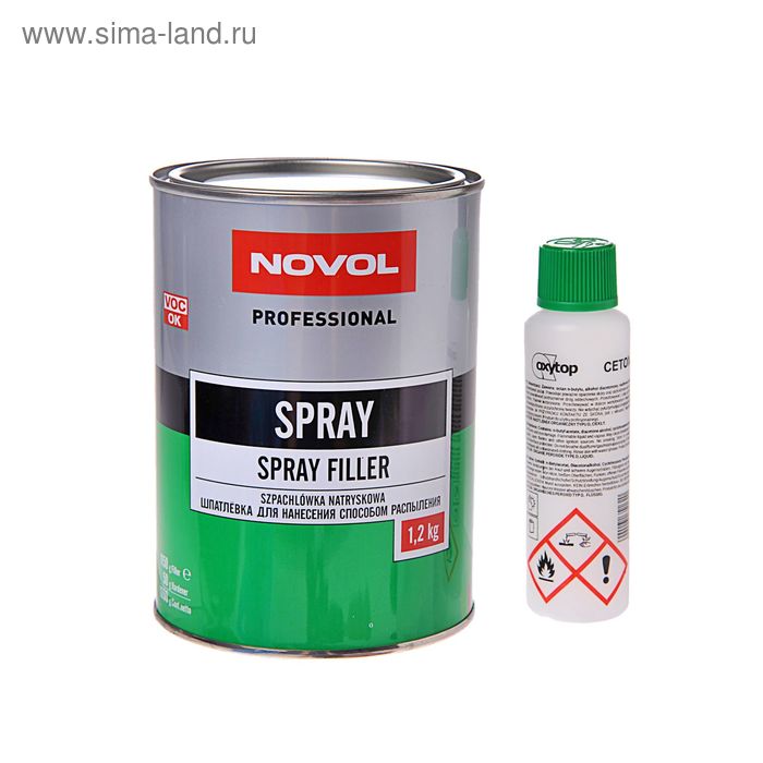 

Шпатлёвка жидкая Novol 1201 1,2 кг + отвердитель 1201
