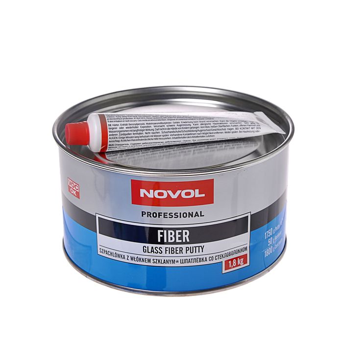 Шпатлёвка со стекловолокном Novol fiber 1,8 кг