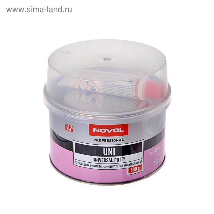 

Шпатлёвка универсальная Novol UNI 500 г + отвердитель 1101