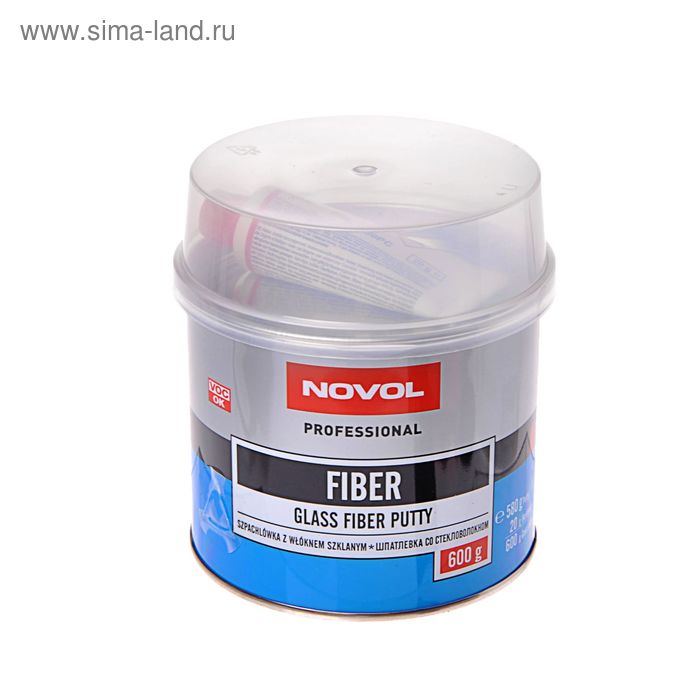 

Шпатлёвка со стекловолокном Novol FIBER 600 г + отвердитель 1222