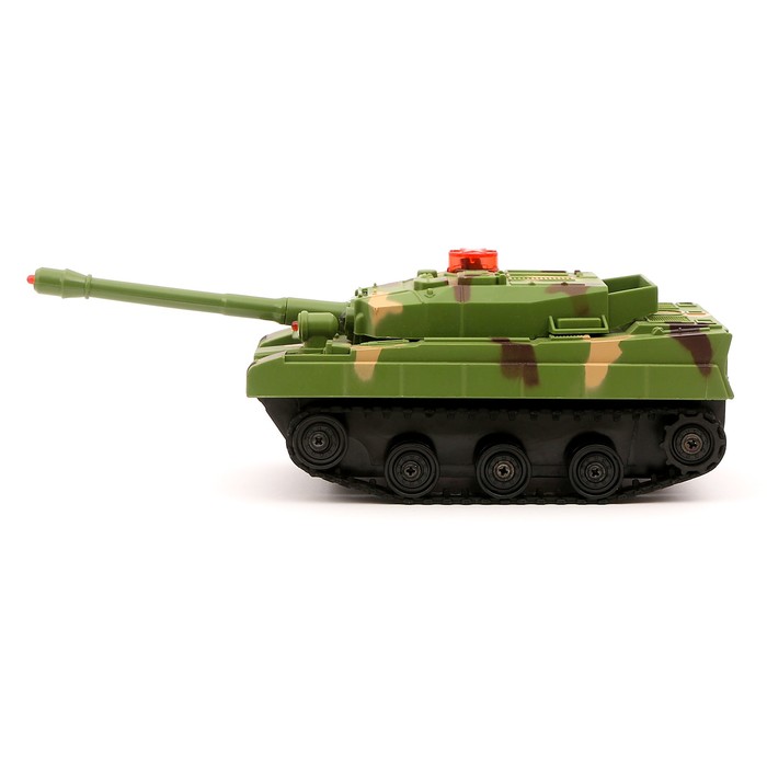 Танк радиоуправляемый "Защитник", свет и звук, работает от батареек, МИКС