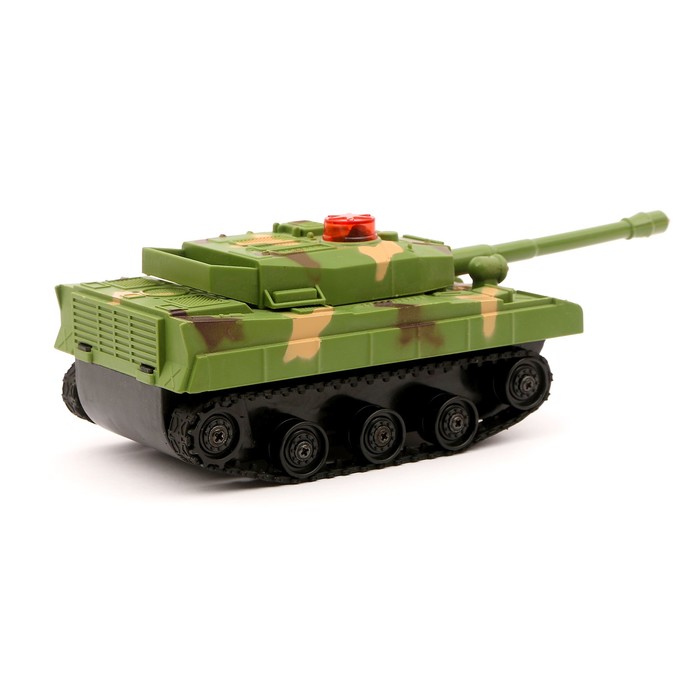 Танк радиоуправляемый "Защитник", свет и звук, работает от батареек, МИКС