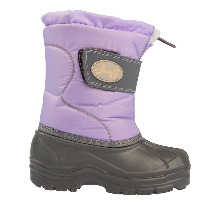 Сапоги детские "Морозко", размер 33/34, цвет серый/сиреневый