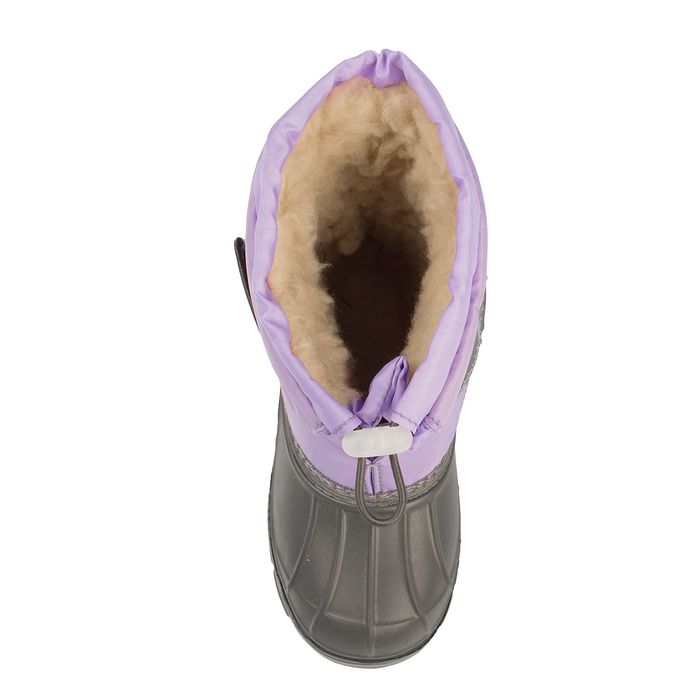 Сапоги детские "Морозко", размер 33/34, цвет серый/сиреневый
