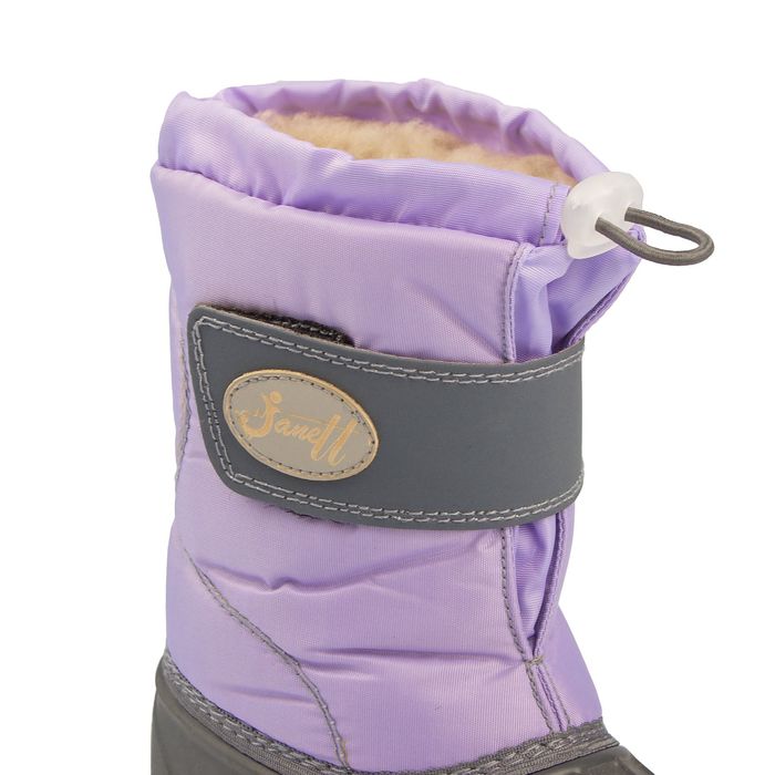 Сапоги детские "Морозко", размер 35/36, цвет серый/сиреневый