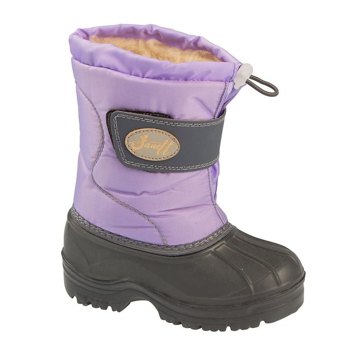 Сапоги детские "Морозко", размер 29/30, цвет серый/сиреневый