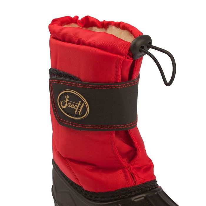 Сапоги детские "Морозко" (черный/красный) (р. 34/35)