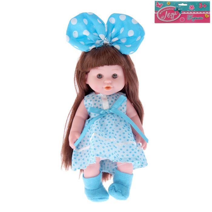 Кукла "Кира" с бантом, звуковые эффекты, МИКС