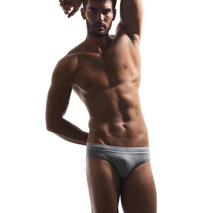 Трусы Griff U01224 Слипы с открытой резинкой, цвет Grigio Melange 44(S)