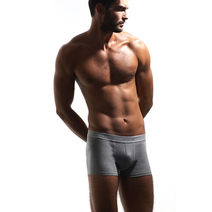 Трусы Griff U01234 Боксеры с открытой резинкой, цвет Grigio Melange 46(M)