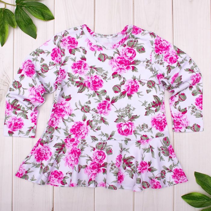 Джемпер для девочки "Розочки", рост 68 см (22), цвет розовый