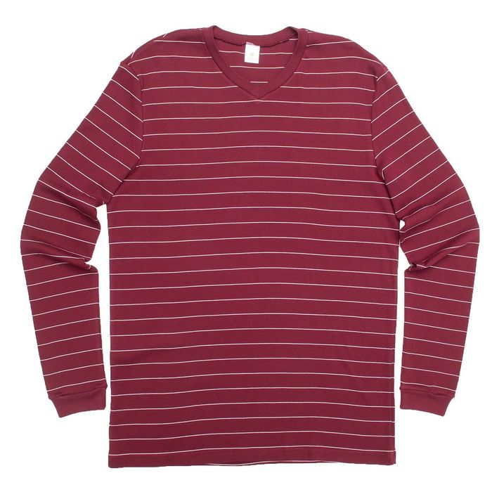 Джемпер мужской Полоса цвет бордовый, рост 170-176 см, размер 44