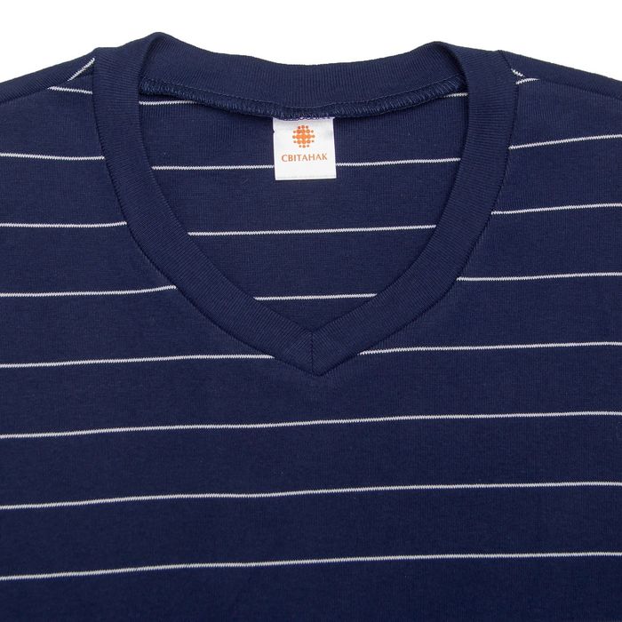 Джемпер мужской Полоса цвет тёмно-синий, рост 182-188 см, размер 46