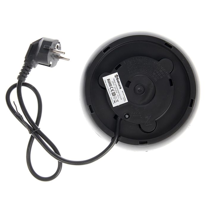 Чайник электрический Sakura SA-2140, 1.7 л, 1800 Вт, двухслойный корпус, серый