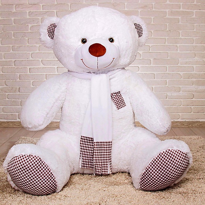 Мягкая игрушка «Медведь Тоффи», 150 см, цвет белый любимая игрушка мягкая игрушка медведь тоффи белый 50 см