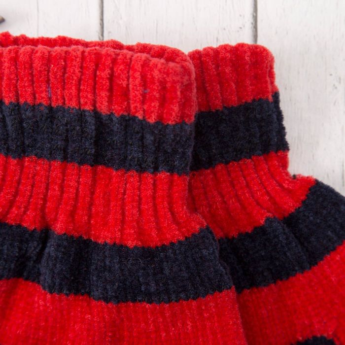 Перчатки молодёжные "Велюр", размер 16 (р-р произв. 8), цвет красный (ВИД 1) 58971