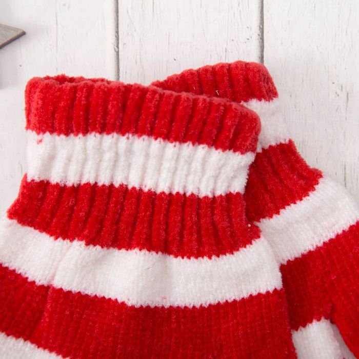 Перчатки молодёжные "Велюр", размер 16 (р-р произв. 8), цвет красный (ВИД 2) 58971