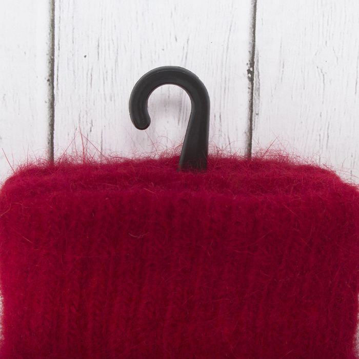 Перчатки молодёжные "Однотонные", размер 20 (р-р произв. 10), цвет красный 65486