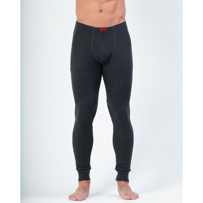Кальсоны "Термо" мужские 5-1206 (641206) цвет серый, р-р 44 (XS), рост 176