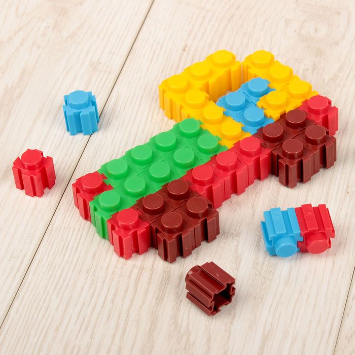 Напольная мозаика «Весёлая стройка», 50 деталей