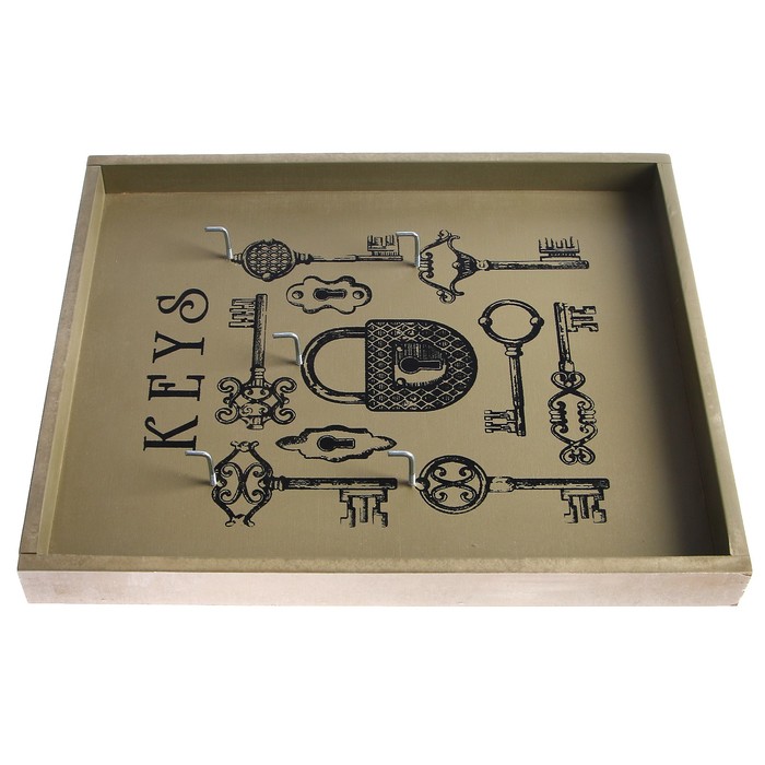 Ключница открытая "Амбарный замок" 33х26х4 см