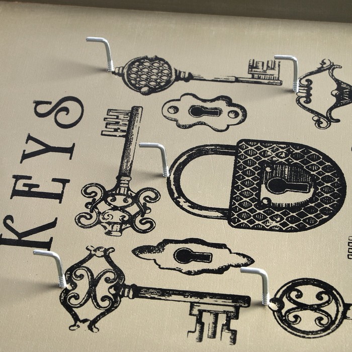 Ключница открытая "Амбарный замок" 33х26х4 см