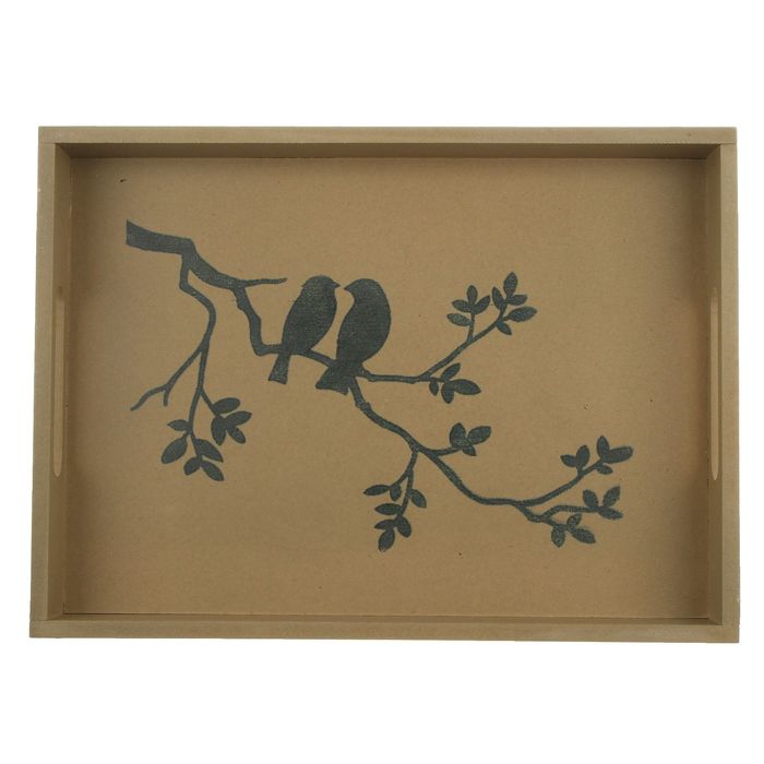 Декоративный поднос "Птицы" 37х27х5 см