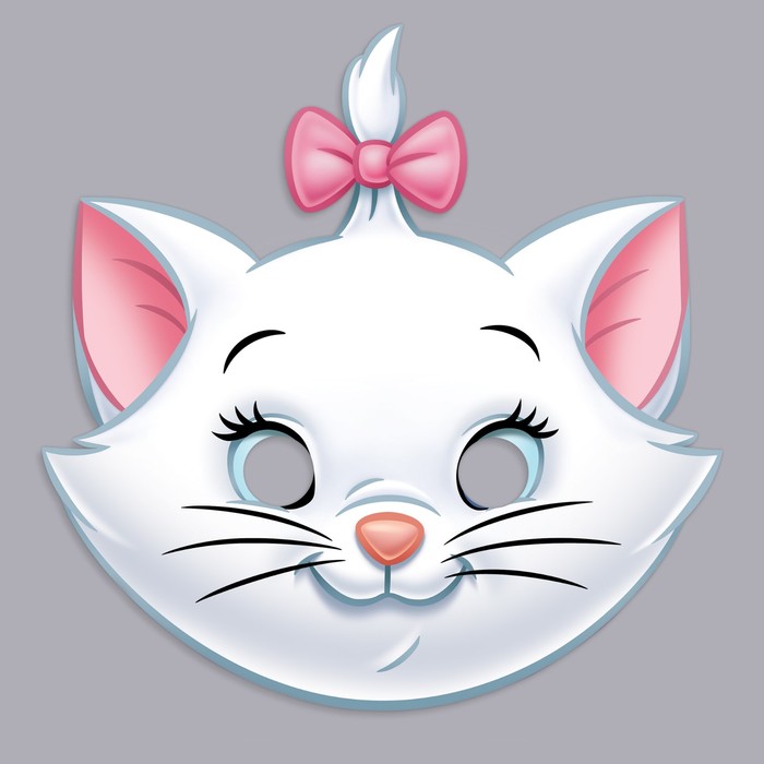 Маска карнавальная "Кошечка Мари" Коты Аристократы, 23,3 х 23,5 см
