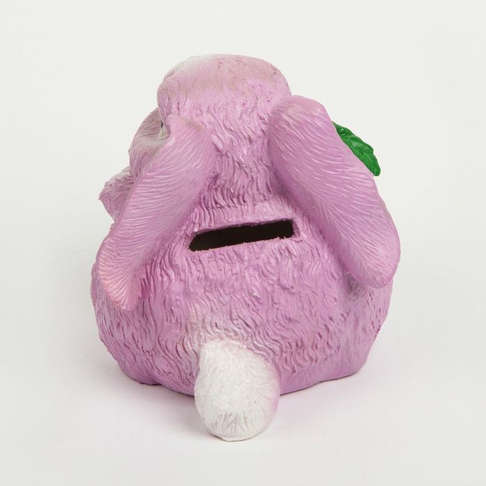 Копилка "Кролик маленький" 10см фиолетовый