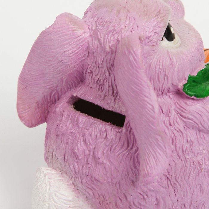 Копилка "Кролик маленький" 10см фиолетовый
