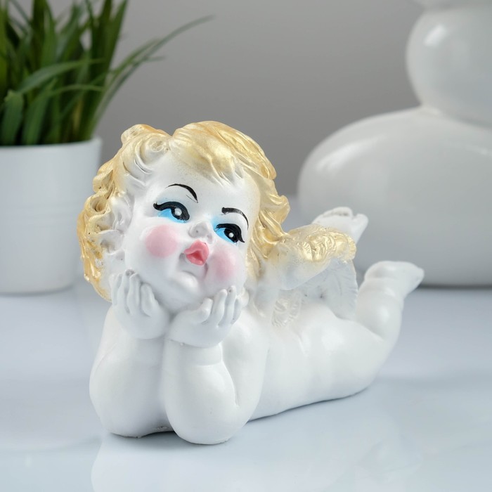 Статуэтка "Ангелочек"  с глазами 11*7*18 см гипс