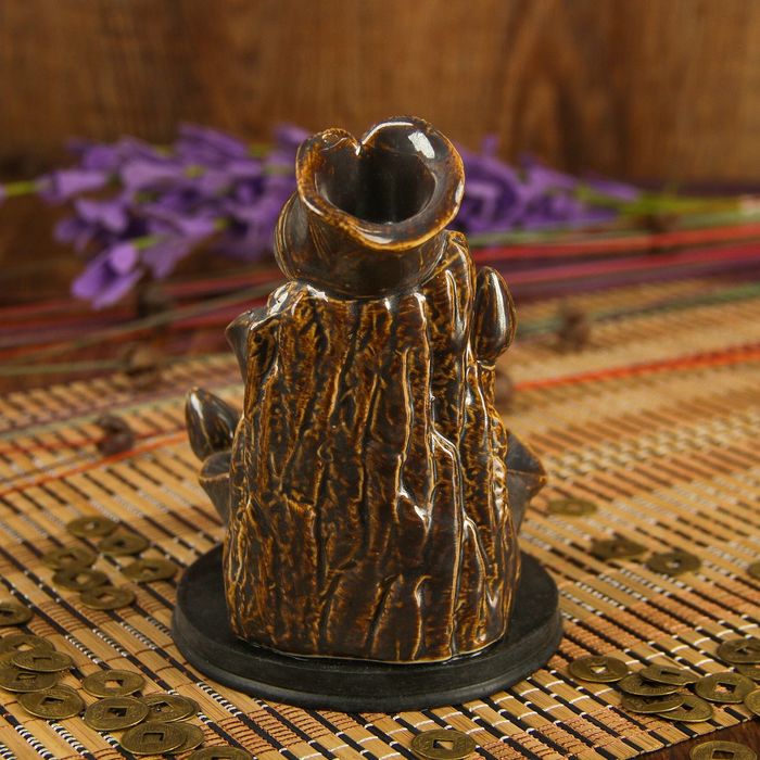 Подставка под благовония "Фонтан - Листья лотоса" 13х9,5х10 см