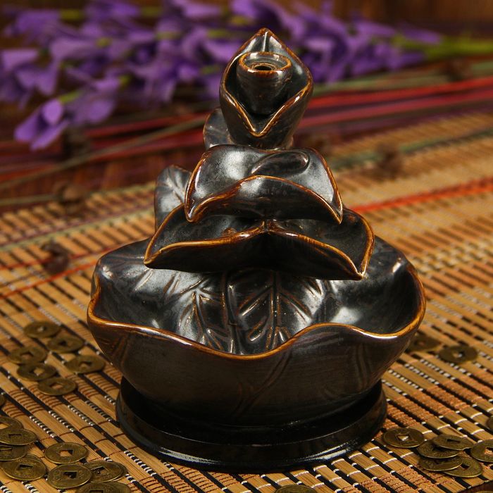 Подставка под благовония "Фонтан - Листья" 12,5х11х10 см