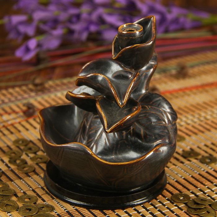 Подставка под благовония "Фонтан - Листья" 12,5х11х10 см