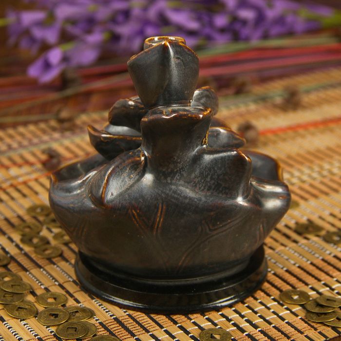 Подставка под благовония "Фонтан - Листья" 12,5х11х10 см