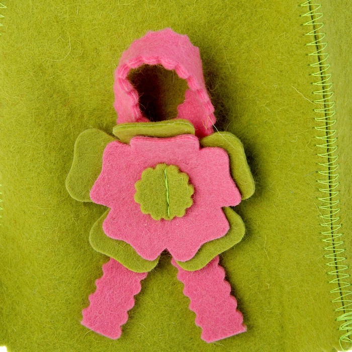 Банная шляпка «Кокетка», зелёная