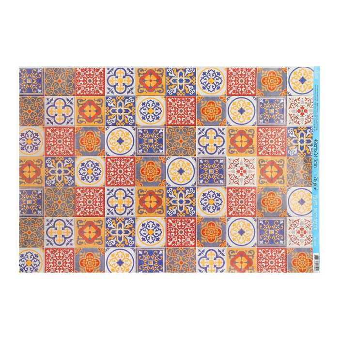 Декупажная бумага Litoarte "Лоскутное шитье" 49х34,3 см