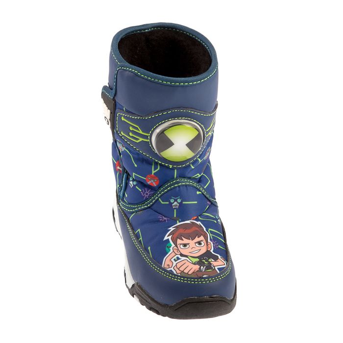 Дутики дошкольные со светодиодами арт. 6846C, синие, размер 30