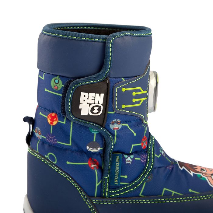 Дутики дошкольные со светодиодами арт. 6846C, синие, размер 30