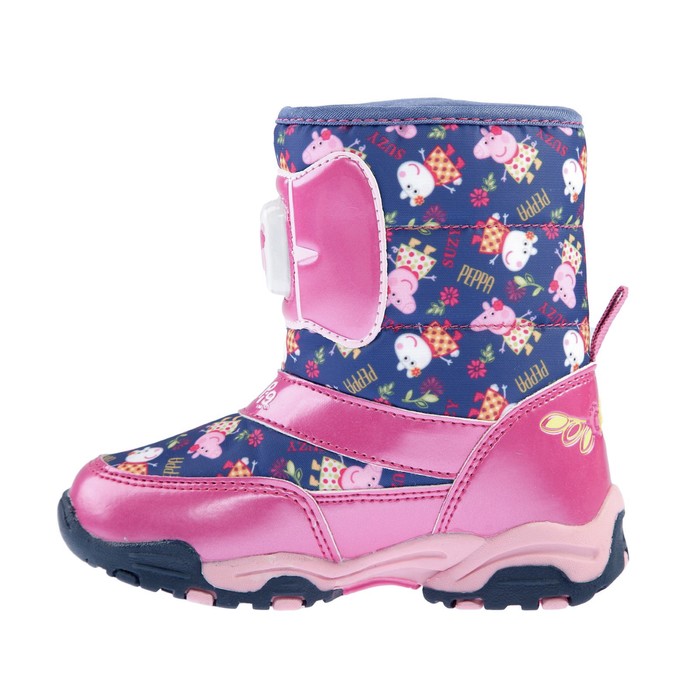 Дутики дошкольные со светодиодами арт. 6849A, синие, размер 24