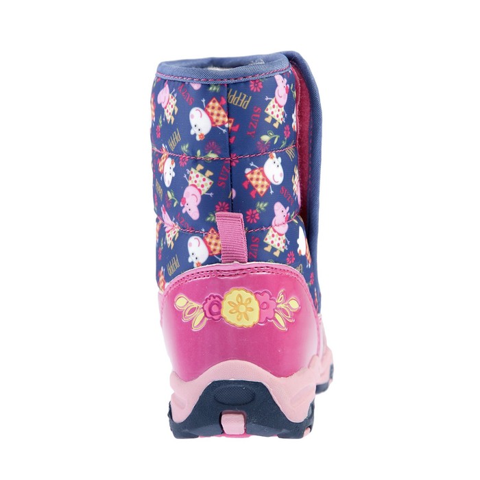 Дутики дошкольные со светодиодами арт. 6849A, синие, размер 24