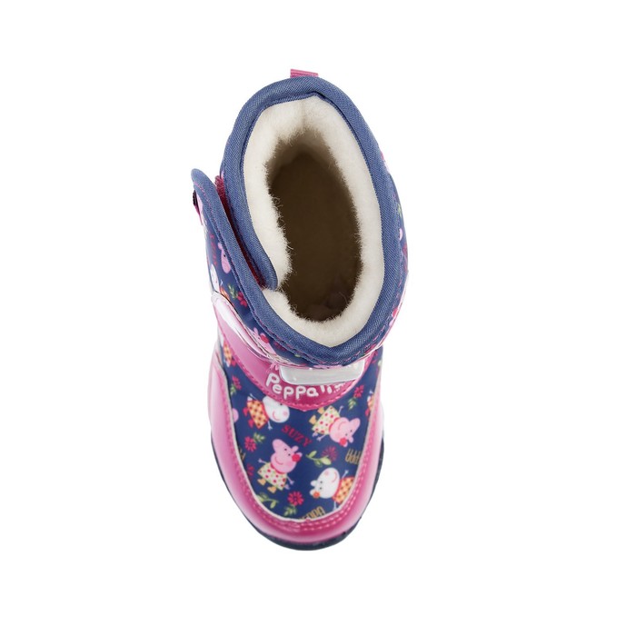 Дутики дошкольные со светодиодами арт. 6849A, синие, размер 24