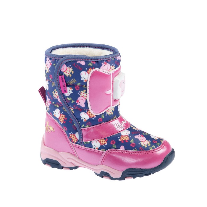 Дутики дошкольные со светодиодами арт. 6849A, синие, размер 25